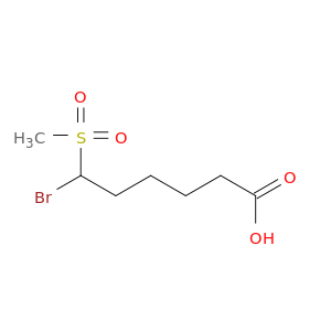 Hexanoic acid, 6-bromo-6-(methylsulfonyl)-