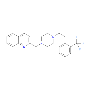 Quinoline, 2-[[4-[2-[2-(trifluoromethyl)phenyl]ethyl]-1-piperazinyl]methyl]-