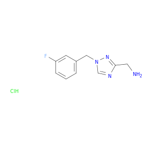 {1-[(3-Fluorophenyl)methyl]-1H-1,2,4-triazol-3-yl}methanamine Hydrochloride
