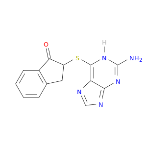 1H-Inden-1-one, 2-[(2-amino-1H-purin-6-yl)thio]-2,3-dihydro-