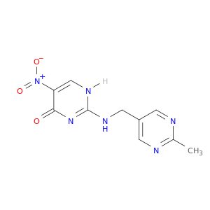 4(1H)-Pyrimidinone, 2-[[(2-methyl-5-pyrimidinyl)methyl]amino]-5-nitro-