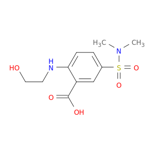 5-[(DIMETHYLAMINO)SULFONYL]-2-[(2-HYDROXYETHYL)AMINO]BENZOIC ACID