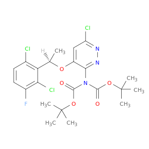 咪啶酸,2-[6-氯-4-[(1R)-1-(2,6-二氯-3-氟苯基)乙氧基]-3-哒嗪基]-,1,3-双(1,1-二甲基乙基酯类