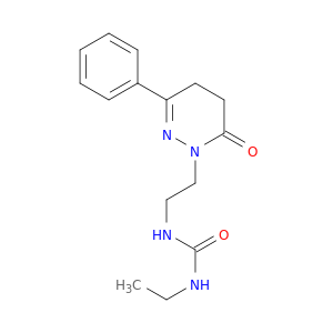 Urea, N-[2-(5,6-dihydro-6-oxo-3-phenyl-1(4H)-pyridazinyl)ethyl]-N'-ethyl-