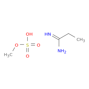 Sulfuric acid, monomethyl ester, compd. with propanimidamide (1:1)