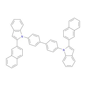 1H-Indole, 1,1'-[1,1'-biphenyl]-4,4'-diylbis[2-(2-naphthalenyl)-