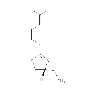 Thiazole, 2-[(4,4-difluoro-3-butenyl)thio]-4-ethyl-4,5-dihydro-, (4R)-