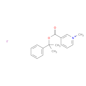 Pyridinium, 1-methyl-3-[(1-methyl-1-phenylethoxy)carbonyl]-, iodide