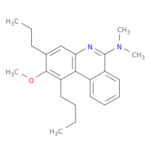 6-Phenanthridinamine, 1-butyl-2-methoxy-N,N-dimethyl-3-propyl-