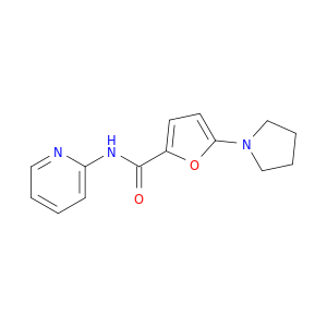 2-Furancarboxamide, N-2-pyridinyl-5-(1-pyrrolidinyl)-
