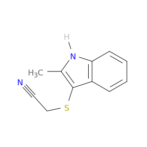 Acetonitrile, [(2-methyl-1H-indol-3-yl)thio]-