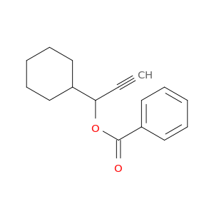 Cyclohexanemethanol, a-ethynyl-, 1-benzoate