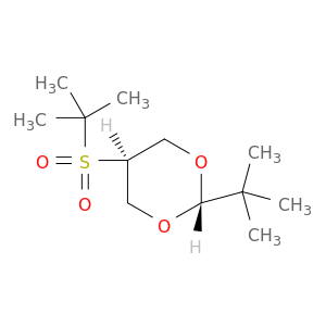 1,3-Dioxane, 2-(1,1-dimethylethyl)-5-[(1,1-dimethylethyl)sulfonyl]-, trans-