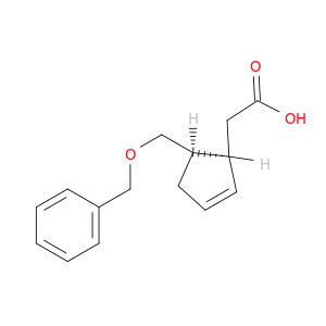 2-Cyclopentene-1-acetic acid, 5-[(phenylmethoxy)methyl]-, (1S,5R)-