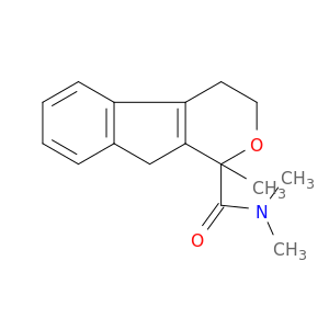 Indeno[2,1-c]pyran-1-carboxamide, 1,3,4,9-tetrahydro-N,N,1-trimethyl-