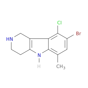 1H-Pyrido[4,3-b]indole, 8-bromo-9-chloro-2,3,4,5-tetrahydro-6-methyl-