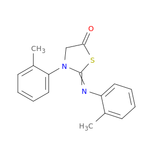 5-Thiazolidinone, 3-(2-methylphenyl)-2-[(2-methylphenyl)imino]-