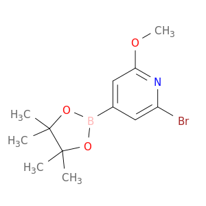 2-溴-6-甲氧基-4-(4,4,5,5-四甲基-1,3,2-二氧硼杂环戊烷-2-基)吡啶
