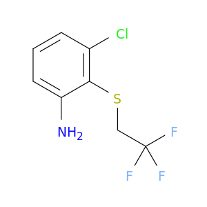 3-Chloro-2-[(2,2,2-trifluoroethyl)sulfanyl]aniline