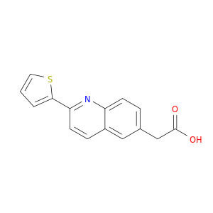 6-Quinolineacetic acid, 2-(2-thienyl)-