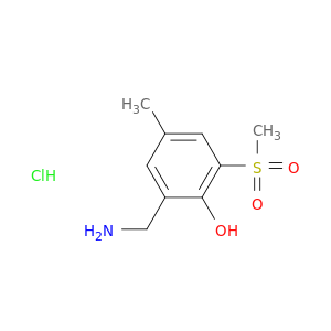 Phenol, 2-(aminomethyl)-4-methyl-6-(methylsulfonyl)-, hydrochloride