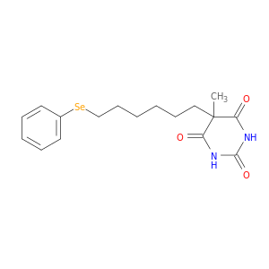 2,4,6(1H,3H,5H)-Pyrimidinetrione, 5-methyl-5-[6-(phenylseleno)hexyl]-