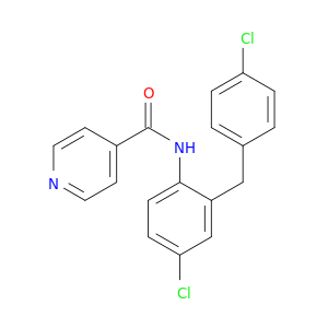 4-Pyridinecarboxamide, N-[4-chloro-2-[(4-chlorophenyl)methyl]phenyl]-