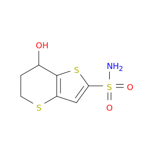 5H-Thieno[3,2-b]thiopyran-2-sulfonamide, 6,7-dihydro-7-hydroxy-