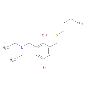 Phenol, 4-bromo-2-[(butylthio)methyl]-6-[(diethylamino)methyl]-