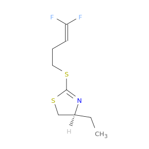 Thiazole, 2-[(4,4-difluoro-3-butenyl)thio]-4-ethyl-4,5-dihydro-, (4S)-