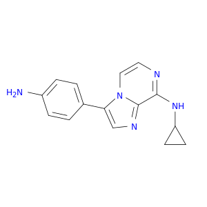 Imidazo[1,2-a]pyrazin-8-amine, 3-(4-aminophenyl)-N-cyclopropyl-
