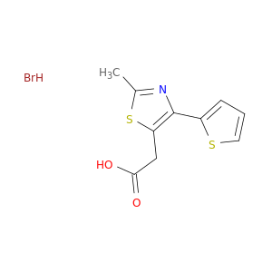 2-[2-Methyl-4-(thiophen-2-yl)-1,3-thiazol-5-yl]acetic acid hydrobromide
