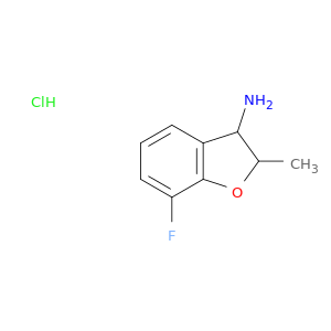 7-氟-2-甲基-2,3-二氢-1-苯并呋喃-3-胺盐酸