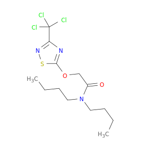 Acetamide, N,N-dibutyl-2-[[3-(trichloromethyl)-1,2,4-thiadiazol-5-yl]oxy]-