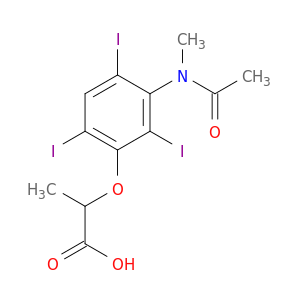 Propanoic acid,2-[3-(acetylmethylamino)-2,4,6-triiodophenoxy]-