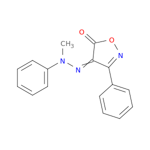 4,5-Isoxazoledione,3-phenyl-, 4-(2-methyl-2-phenylhydrazone)