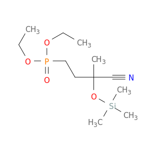 Phosphonic acid, [3-cyano-3-[(trimethylsilyl)oxy]butyl]-, diethyl ester