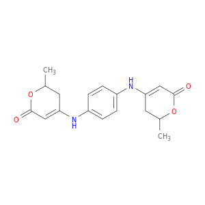6-METHYL-4-(4-((2-METHYL-6-OXO-3,6-DIHYDRO-2H-PYRAN-4-YL)AMINO)ANILINO)-5,6-DIHYDRO-2H-PYRAN-2-ONE