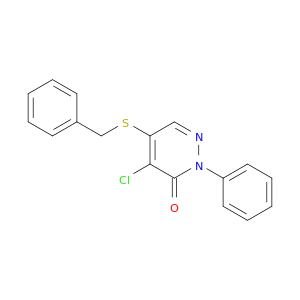 3(2H)-Pyridazinone,4-chloro-2-phenyl-5-[(phenylmethyl)thio]-