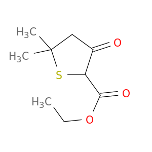 2-Thiophenecarboxylic acid, tetrahydro-5,5-dimethyl-3-oxo-, ethyl ester