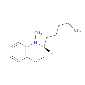 Quinoline, 1,2,3,4-tetrahydro-1-methyl-2-pentyl-, (2R)-