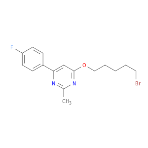 Pyrimidine, 4-[(5-bromopentyl)oxy]-6-(4-fluorophenyl)-2-methyl-