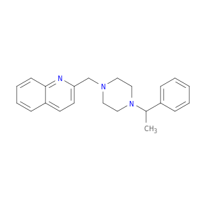Quinoline, 2-[[4-(1-phenylethyl)-1-piperazinyl]methyl]-