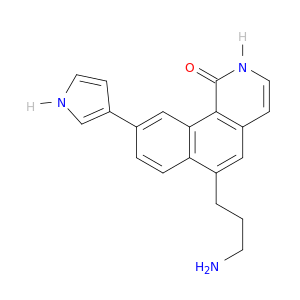 Benz[h]isoquinolin-1(2H)-one, 6-(3-aminopropyl)-9-(1H-pyrrol-3-yl)-