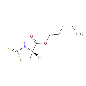 4-Thiazolidinecarboxylic acid, 2-thioxo-, pentyl ester, (R)-