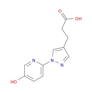 1H-Pyrazole-4-propanoic acid, 1-(5-hydroxy-2-pyridinyl)-