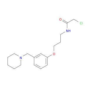 Acetamide, 2-chloro-N-[3-[3-(1-piperidinylmethyl)phenoxy]propyl]-