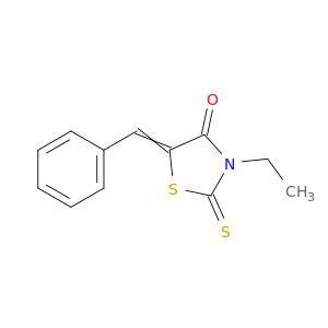 3-乙基-4-氧代-5-苄基-1,3-噻唑烷-2-尖头