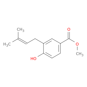 Benzoic acid,4-hydroxy-3-(3-methyl-2-buten-1-yl)-, methyl ester