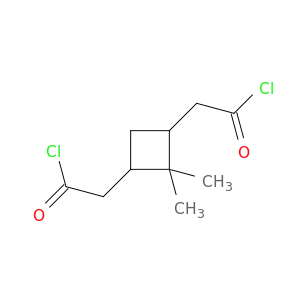 1,3-Cyclobutanediacetyl dichloride, 2,2-dimethyl-
